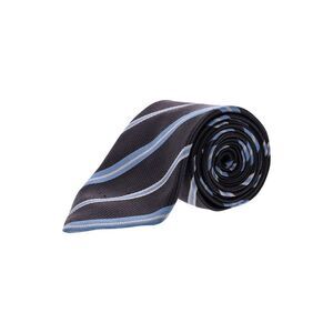 Ermenegildo Zegna Striped Pattern Necktie in Navy Silk